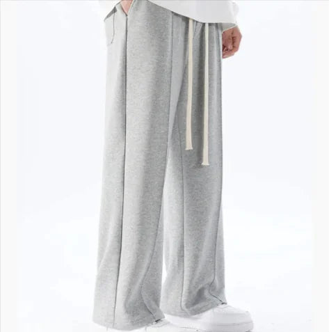 Wide-Leg Pleated Pants