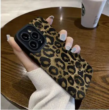 Gold Leopard Print Phone Case