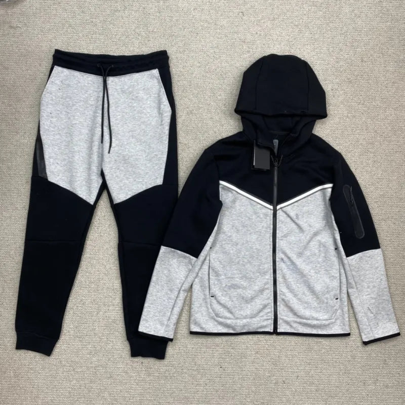 Men's Casual Hooded Sweater Set