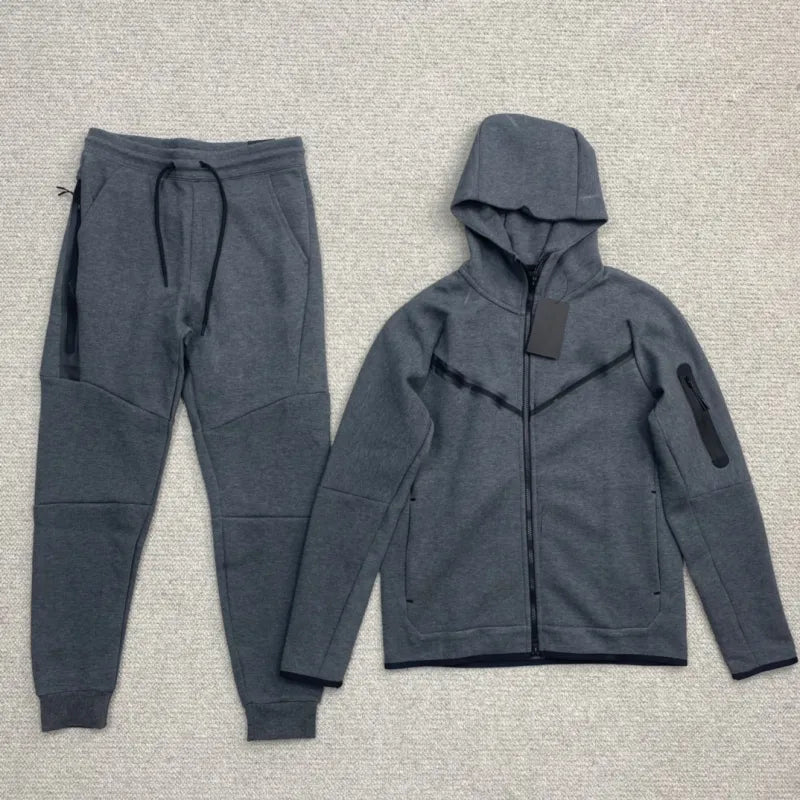 Men's Casual Hooded Sweater Set