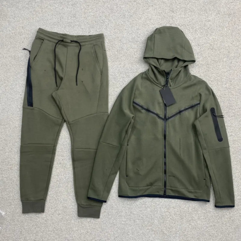 Men's Casual Hooded Sweater Set