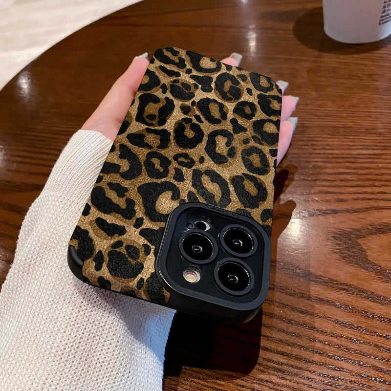 Gold Leopard Print Phone Case