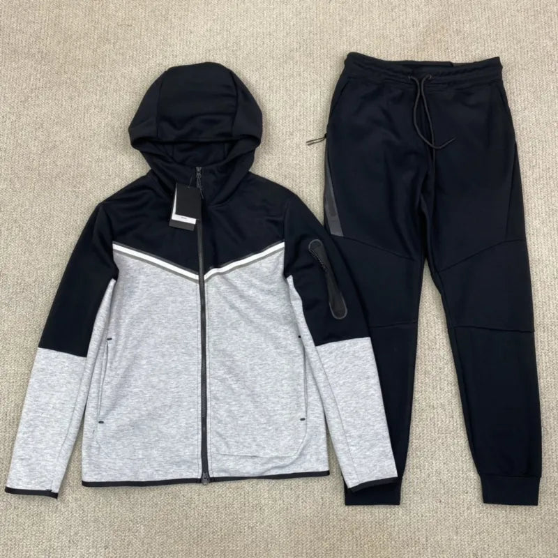 Men's Casual Hooded Sweater Set