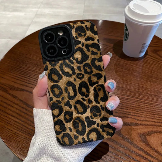 Gold Leopard Print Phone Case